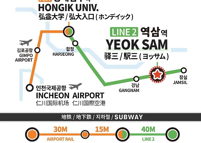 Panthouse In Gangnam - 2beds Bidet Dryer * Seoul